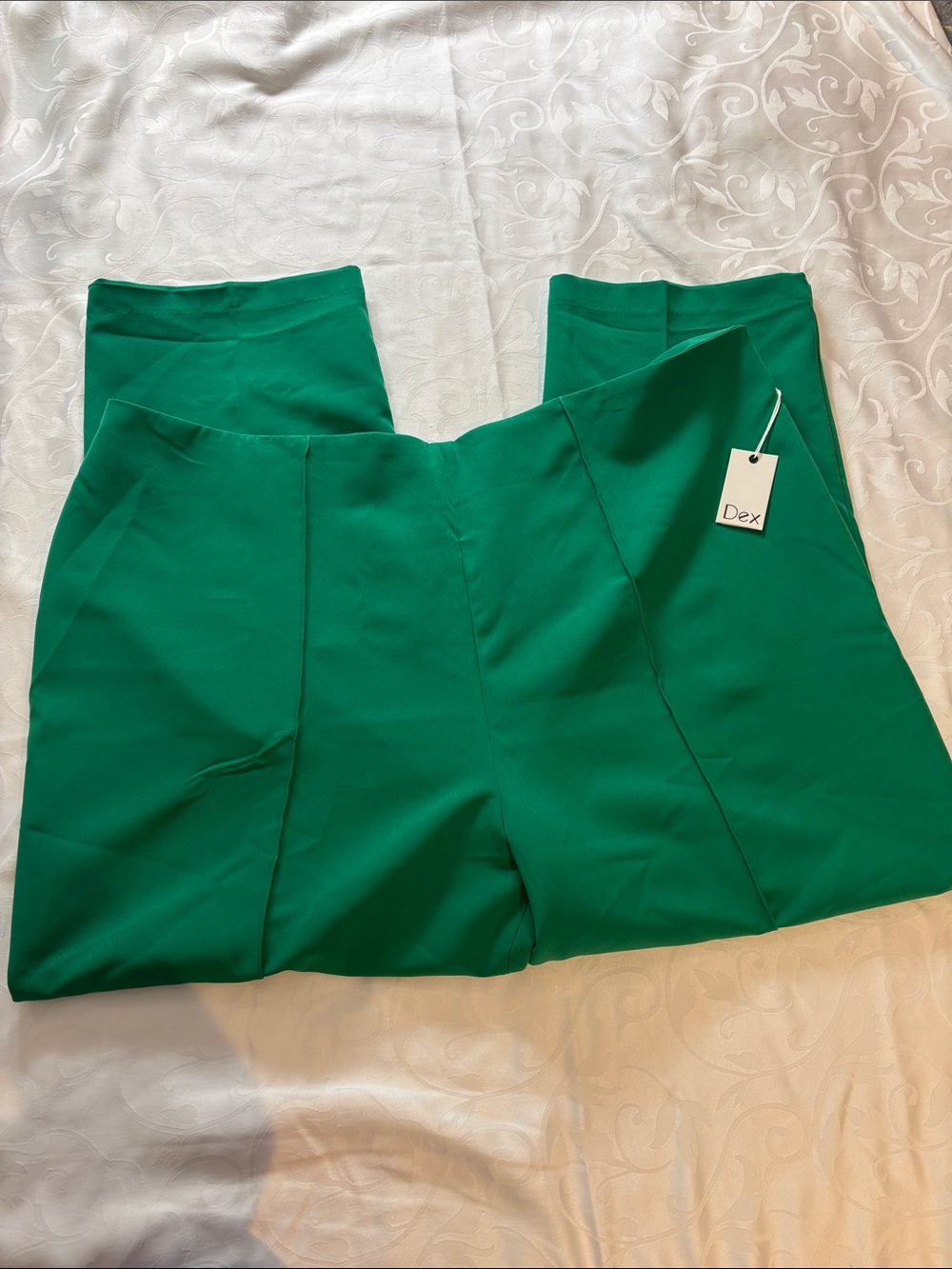 Dex Emerald Green ladies wide leg pants